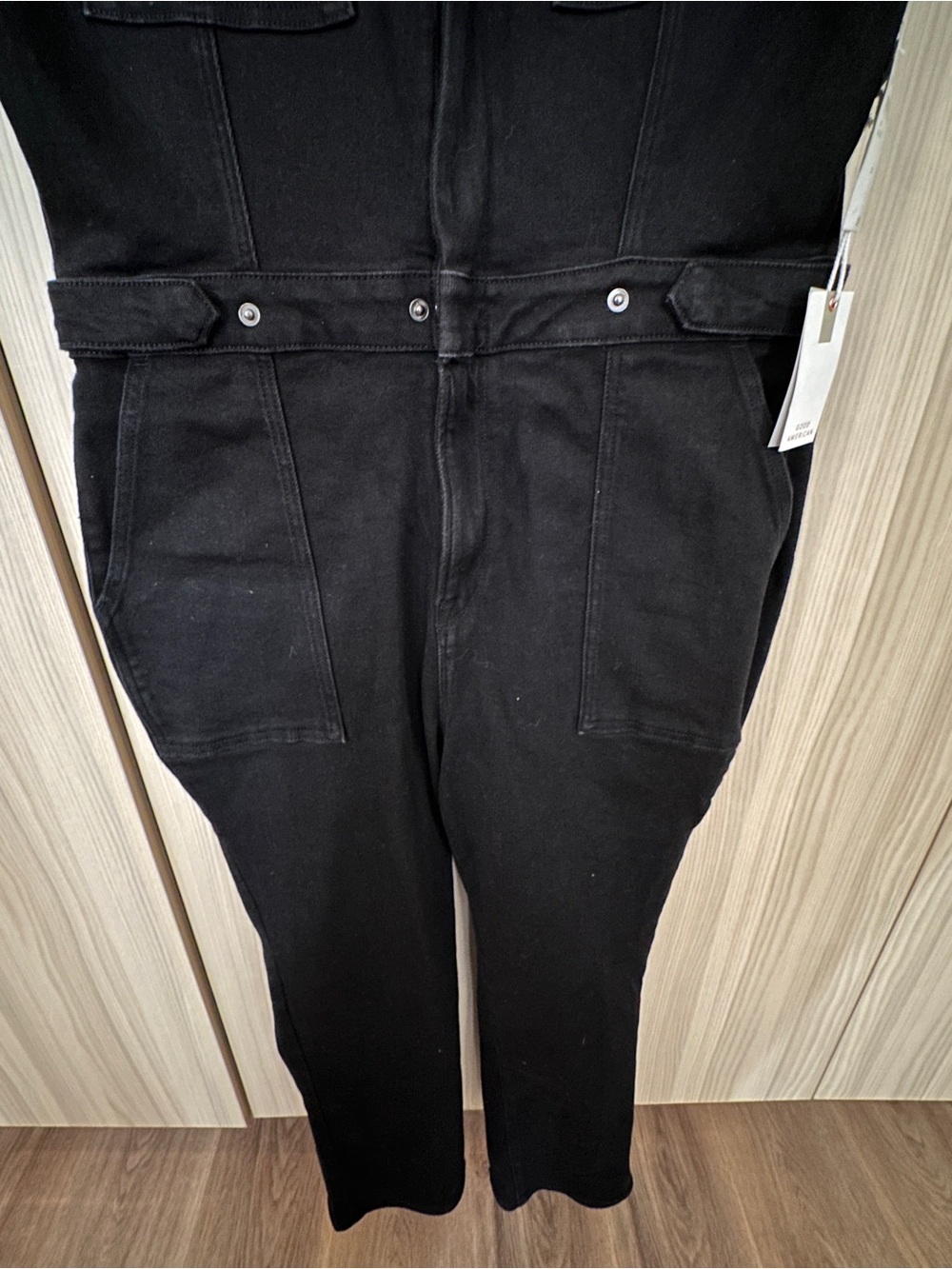 Good American Fit For Success Denim Utility Jumpsuit 2XL - NWT - Picture 6 of 10